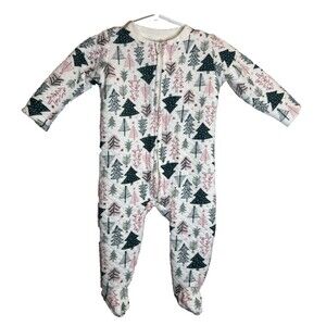 Chick Pea Sleeper Christmas Trees Size 6-9 Months Unisex Holiday Festive Winter